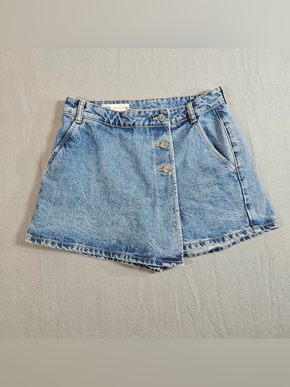 #299 ZARA Denim Skort – Size Small (US S / MEX 26)